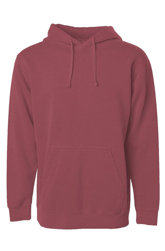 RED BARN Independent Pigment Dyed Hoodie-MAROON