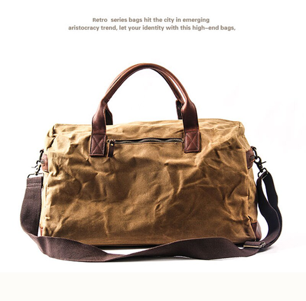 John Weekender Leather Travel Bag Overnight Duffle Bag – Rustic Town