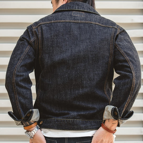 Maden Retro Blue Denim Jackets For Men Casual Crowboy Streetwear Coat Bomber Jacket Harajuku Vintage Outerwear Men&#39;s Clothing