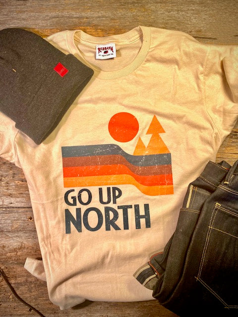 RED BARN GO UP NORTH T-SHIRT