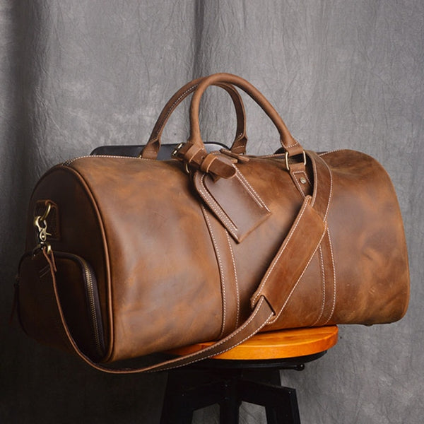 Single Shoulder Leather Messenger Bag
