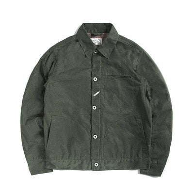 Cotton Canvas Wax Water Proof Jacket green